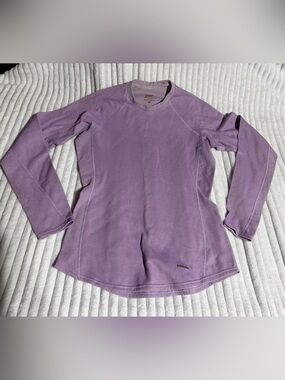 Patagonia Lavender Crew Neck Long-Sleeve Performance Baselayer - capilene